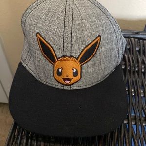 RARE  HTF Nintendo Pokemon EEVEE Snapback  Hat Cap 2016 GAMEFREAK Lid Embroidery